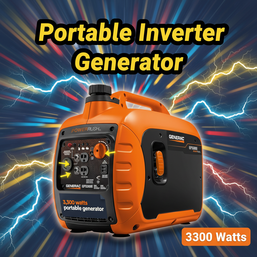 Portable Generator Review: Generac 3,300-Watt Inverter Generator for Home, Camping & RV